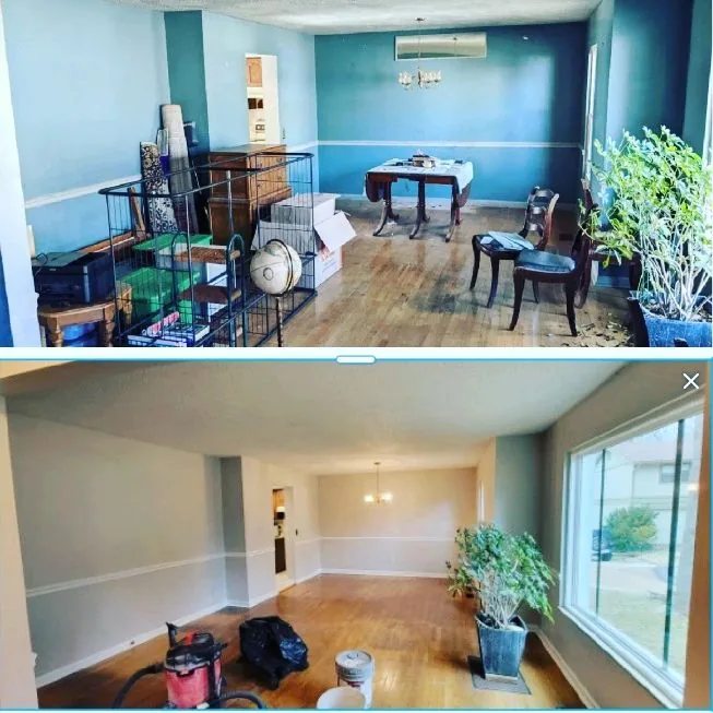 Repaired and repainted interior space ready for resale showing