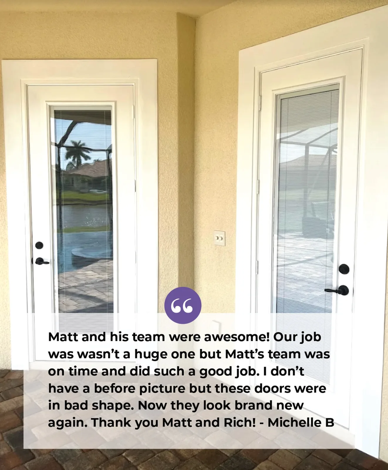 Worn Doors Brought Back to New in Brevard County